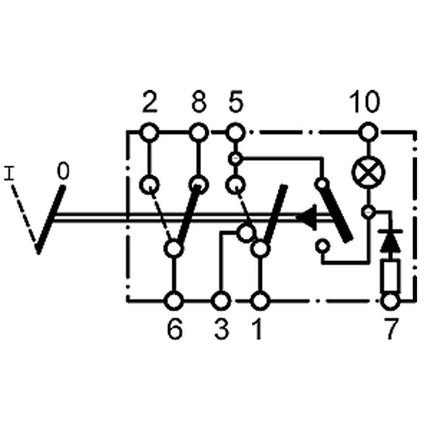 Schalter mit Warnblinksymbol 24V 444193K - Hischier Auto AG