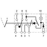 Schalter mit Warnblinksymbol 12V 444194K