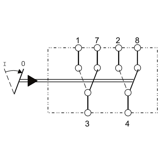 APEM - Wippschalter 2x 1<-2 mit Emblem I KR453AK/1 - Hischier Auto AG