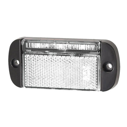 LED-Positionsleuchte 12/24V weiss, Gehäuse schwarz - 1 - Stück LED autolamps