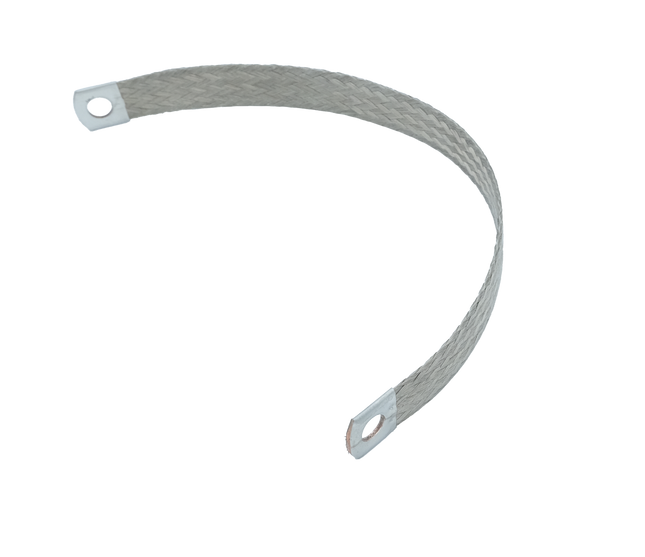 Motormasseband aus Kupfer verzinnt 40 cm