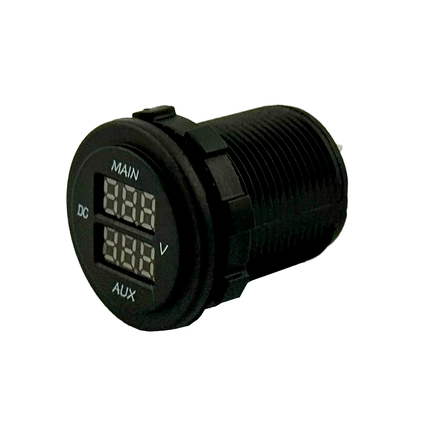 Doppel LED Voltmeter für Starter und Verbraucherbatterie 50130 - Hischier Auto AG