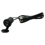 Einbausteckdose Verlängerung - 1 x USB-A, 1 x Jack 3.5 mm 50150