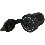 Einbausteckdose 1x USB-A und 1x USB-C 50190