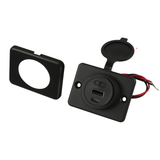 Einbausteckdose mit flacher Montageplatte - 1 x USB-A und 1 x USB-C 50191