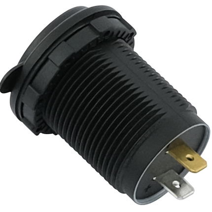 Einbausteckdose Power 30 W mit Deckel - 1 x USB-A / 1 x USB-C