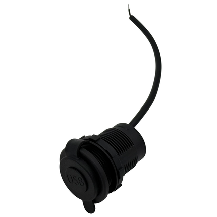 Einbausteckdose High - Power 65 W, Gummideckel - 1x USB-A und 1x USB-C 50196 - Hischier Auto AG