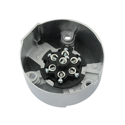 Anhängersteckdose 7-p. Alu IP54