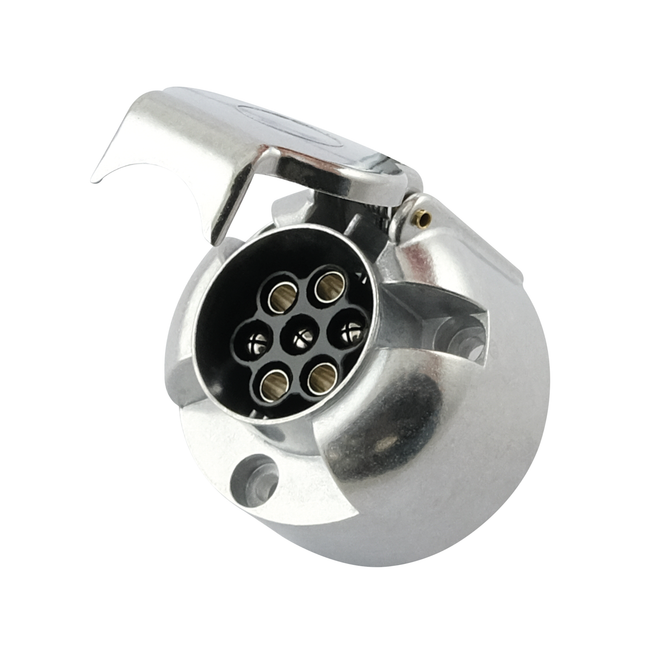 Anhängersteckdose 7-p. Alu IP54