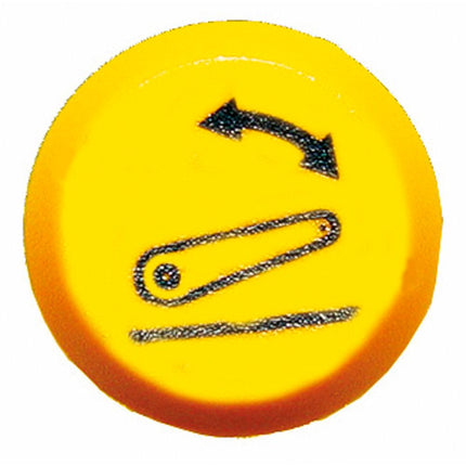 Pneutron Emblem "Senkgeschwindigkeit gelb"