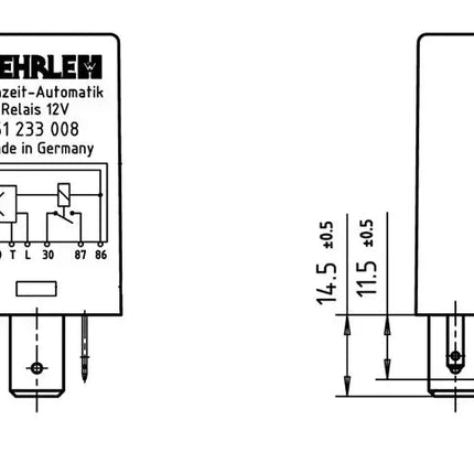 Wehrle Glühzeit-Automatik Relais - 51233008A - 1 - Stück Hischier Auto AG
