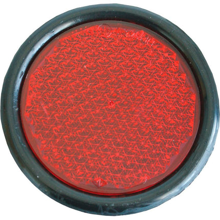 Roscho Rückstrahler rot Gummifass. 80mm