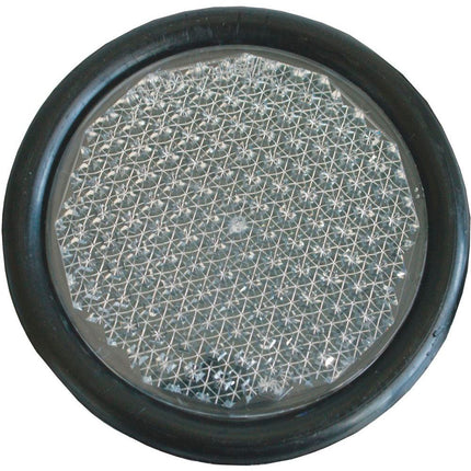 Roscho Rückstrahler ws. Gummif. 80mm