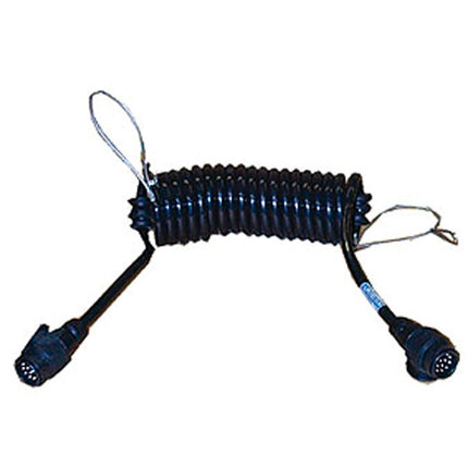 Spiralkabel 13-pol. 4.5 m mit Stecker 12 V