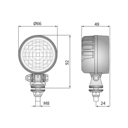Wesem LED-Arbeits- und Rückfahrscheinwerfer 12/24 V Hischier Auto AG