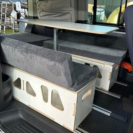 Moonbox Campingbox mit Tisch Van/Bus 124cm Modify Weiß Moonbox