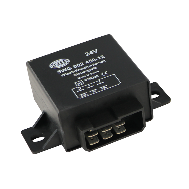 Hella - Wisch-Intervallrelais 24V 10A mit Halter 5WG002450121