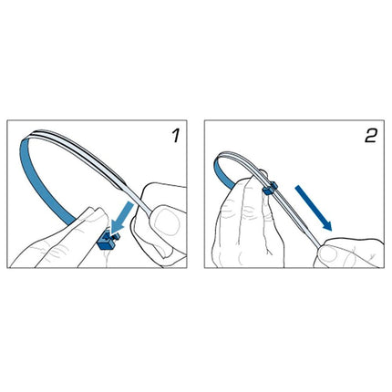 Q-Tie Kabelbinder 105x2.6mm schwarz - 600041szQ - 100 - Stück Diverse
