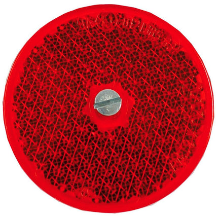 Rückstrahler 61 mm rot
