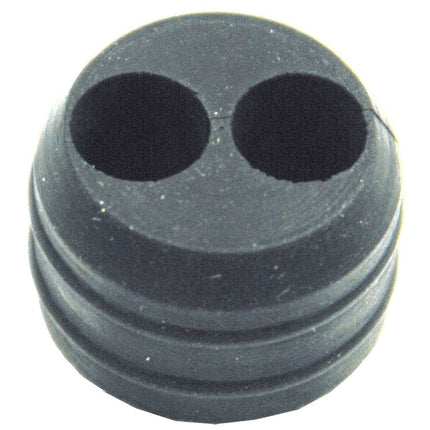 Gummitülle mit 2 Kabeleingängen zu 7-pol.