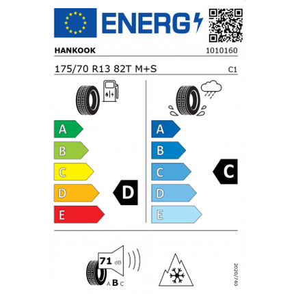 *HANKOOK       175/70 R13 82T M+S W442 AUSLAUF