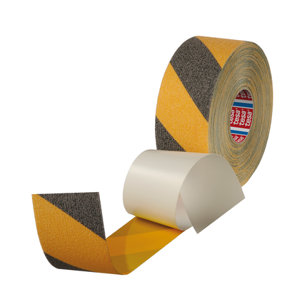 1 Rolle Tesa Antirutsch-Klebeb. gelb/schw. 50mm 60951 - Hischier Auto AG