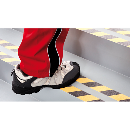 1 Rolle Tesa Antirutsch-Klebeb. gelb/schw. 50mm 60951 - Hischier Auto AG