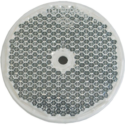 Rückstrahler weiss ø 80mm mit Loch 6mm