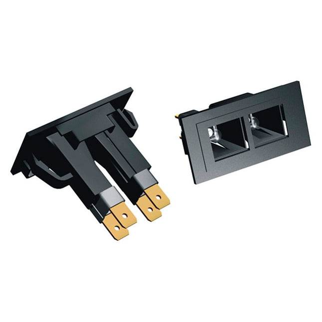 Doppelrahmen mit Kontrollleuchten 12V