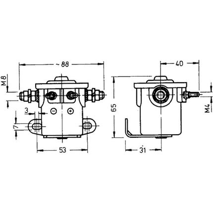 Starterrelais 12 V SS584