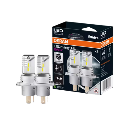 OSRAM - 2 x LED-Lampe HL EASY GEN 2 H4/H19, 12 V, Weiss, 1’850 lm