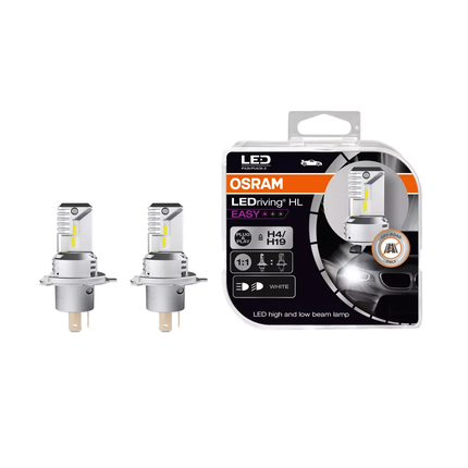 OSRAM - 2 x LED-Lampe HL EASY H4/H19 12 V weiss 1’400 lm 64193DWESY/2HB - Hischier Auto AG