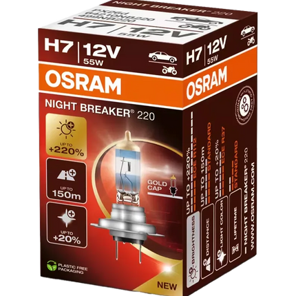 2 x Osram Night Breaker 220 H7, 12 V, 55 W - 64210NB220/2HB - 1 - Satz Diverse