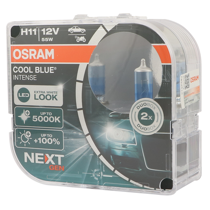 2 x Osram COOL BLUE Intense H11 12 V 55 W 64211CBN/HCB