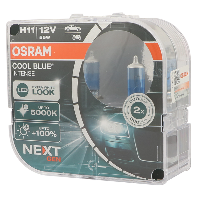 2 x Osram COOL BLUE Intense H11 12 V 55 W 64211CBN/HCB