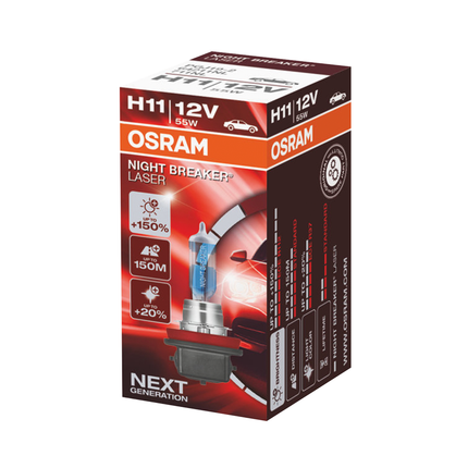 NIGHT BREAKER® LASER H11 Faltschachtel - 1 - Stück OSRAM