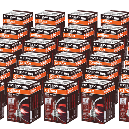 30x Osram Glühlampe H7 24 V 70 W Heavy Duty Hischier Auto AG