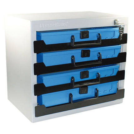 Metallschrank mit 4 Sortimentskästen