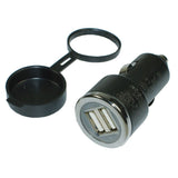 Ladestecker mit Gummideckel - 2 x USB-A 6682K