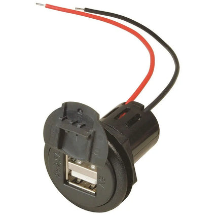 USB Einbausteckdose 12/24V->5V 2x 2500mA - 1 - Stück Pro Car