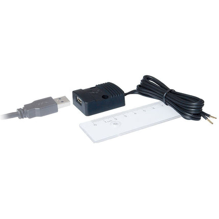 Aufbausteckdose rechteckig - 1 x USB-A