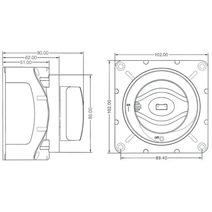 Batterie-Trennschalter 600 A, Typ Hella