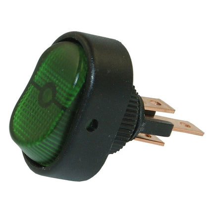 Hella - Wippschalter grün beleuchtet 12V