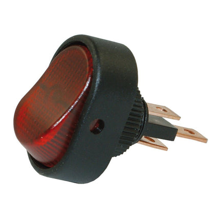 Hella - Wippschalter rot beleuchtet 12V