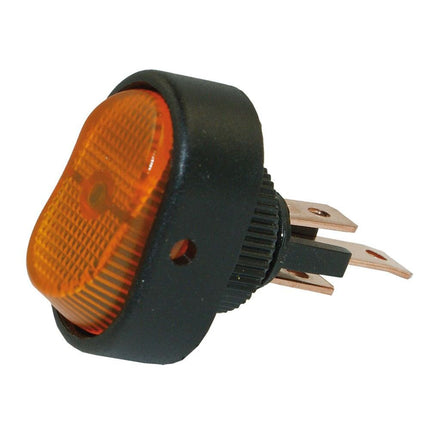 Hella - Wippschalter gelb beleuchtet 12V