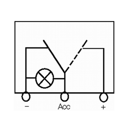 Hella - Kippschalter mit grüner LED Beleuchtung 12 V