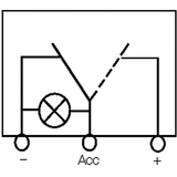 Hella - Wippschalter grün beleuchtet 12V 6EH007946001