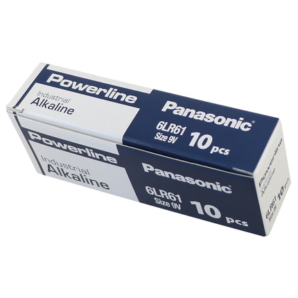 9V - Panasonic Batterie, Packung mit 10 Stk. 6LR61/10 - Hischier Auto AG