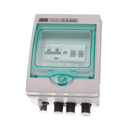 DEFA - EI-Zentrale mit Sich. / FI-Schutzschalter 16 A 700437 - Hischier Auto AG