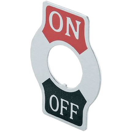 Schild ON-OFF zu Kippschalter